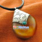 Tibet Silver Mila Stone Pendant