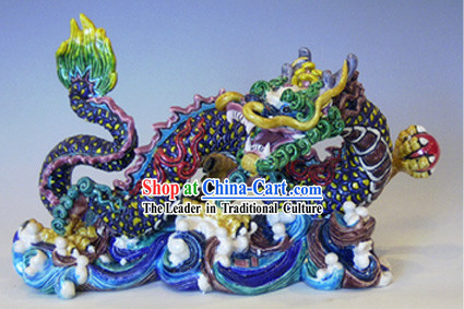 Chinese Cochin Ceramics-Large Dragon Playing with Ball