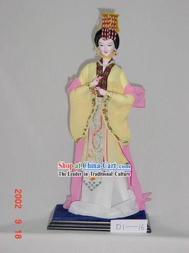 Handmade Peking Silk Figurine Doll - Wu Zetian,First Woman Emperor in Chinese History