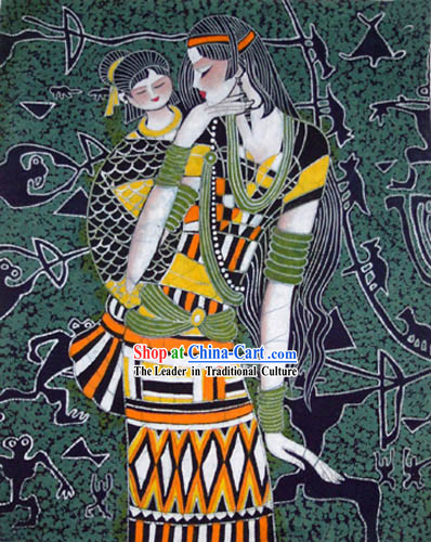 Chinese Batik Hanging-Mother Love