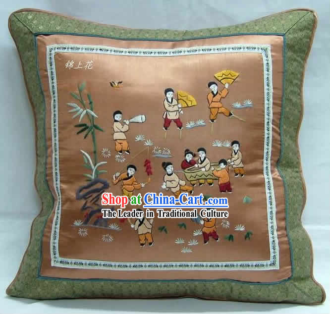 Chinese Handmade Embroidery Children Cushion