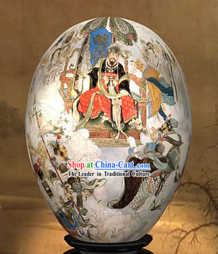 Chinese Wonders Hand Painted Colorful Egg-Dragon King of West Journey