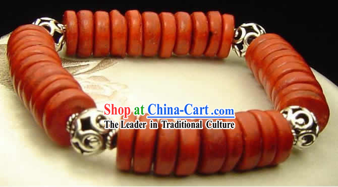 Chinese Coconut Silver Braceelt