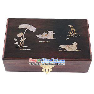 Chinese Chopsticks Box and Jewel Caskets-Mandarin Ducks Love