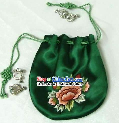 Chinese Classic Silk Jewely Pouch