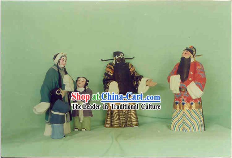 Hand Painted Sculpture Arts of Clay Figurine Zhang-Qin Xianglian