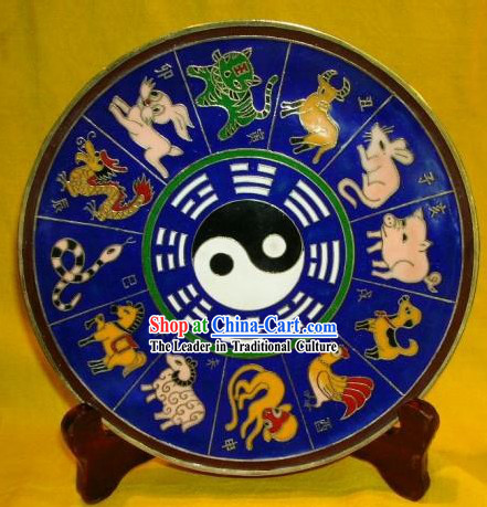 Chinese Stunning Palace Cloisonne Collectible-Zodiac Tweleve Animals