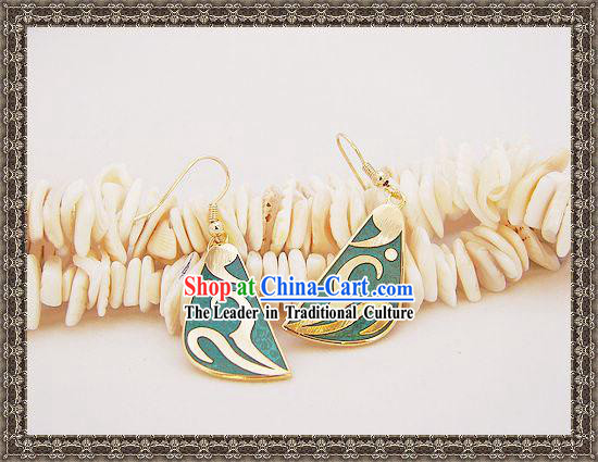 Chinese Classic Cloisonne Earrings-Beauty