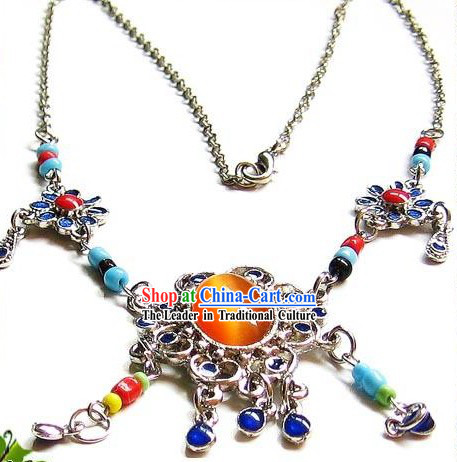 Tibetan Stunning Ancient Type Necklace-Daughter of Sun