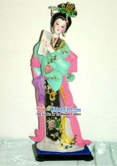 Handmade Peking Silk Figurine Doll - Cai Wenji