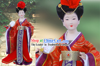 Handmade Peking Silk Figurine Doll - Tang Dynasty Beauty Empress 3