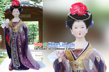 Handmade Peking Silk Figurine Doll - Tang Dynasty Beauty Empress 4