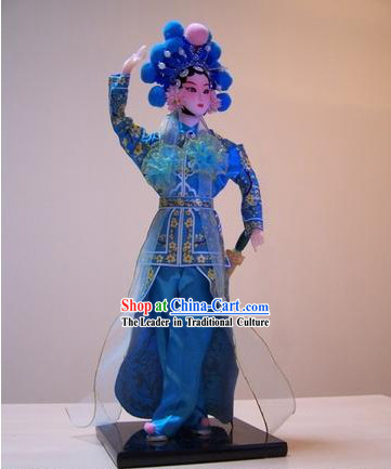 Handmade Peking Silk Figurine Doll - Xiao Qing