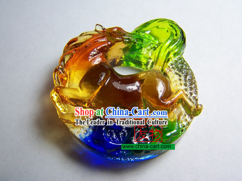 Chinese Classic Ancient Method Colored Glazed-Horse