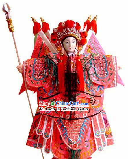 Chinese Classic Original Hand Puppet Handicraft - Mu Guiying