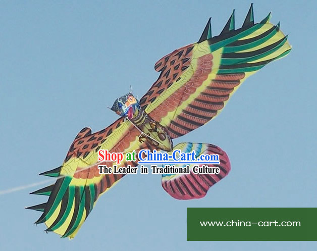 Chinese Traditional Weifang Hand Painted and Made Kite - Eage Owl