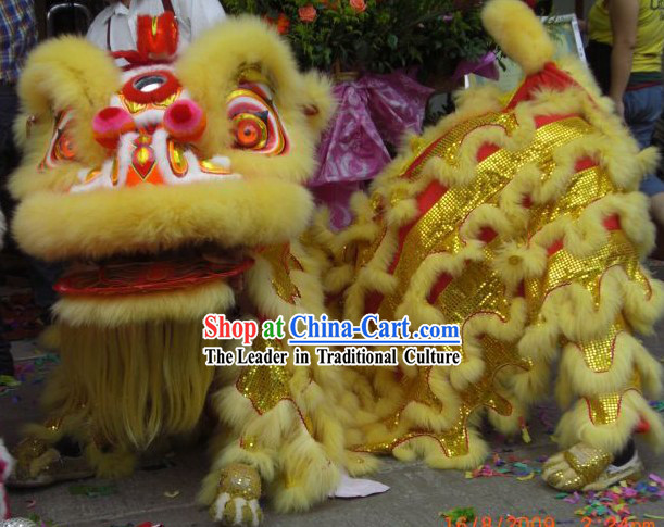 Happy Festival Celebration Lion Dance Costumes Complete Set for Children