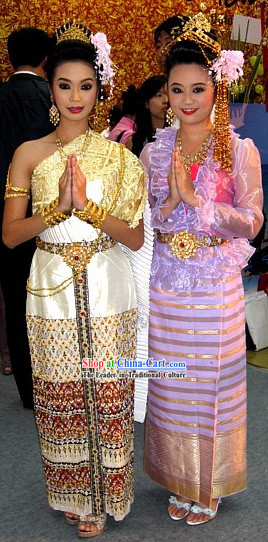 Thailand Traditional Clothing Complete Set