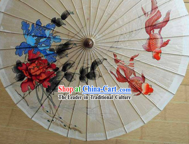 Chinese Hand Painted Paper Umbrella