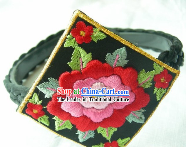 Traditional Hand Embroidered Korean Children Head Piece