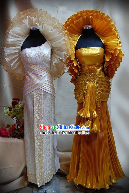 Traditional Thai Costumes Complete Set