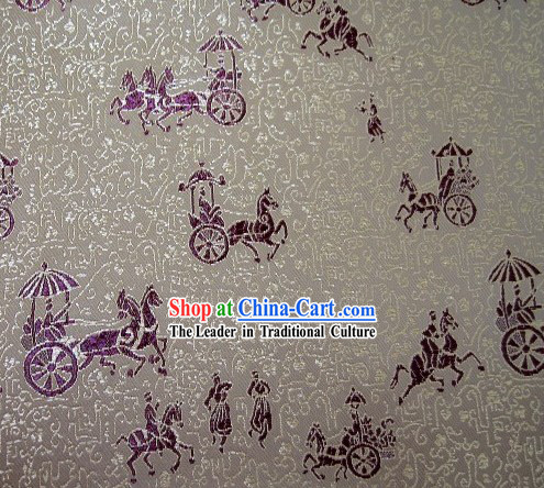 Ancient People Brocade Fabric