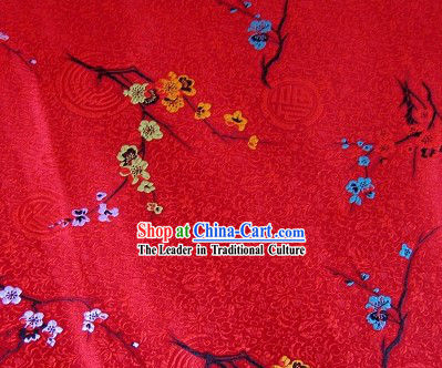 Plum Blossom Brocade Fabric