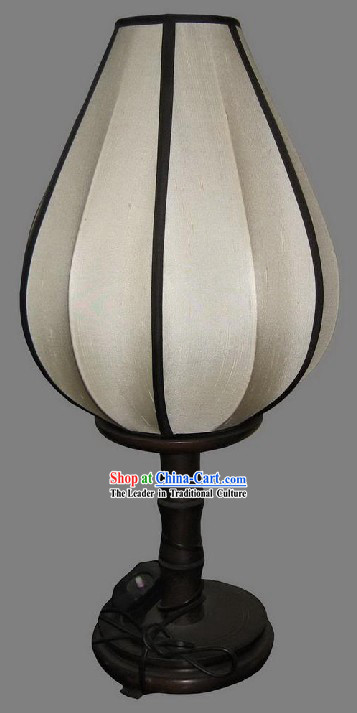 Electrified White Chinese Lanterns _ Tulip Desk Palace Lantern