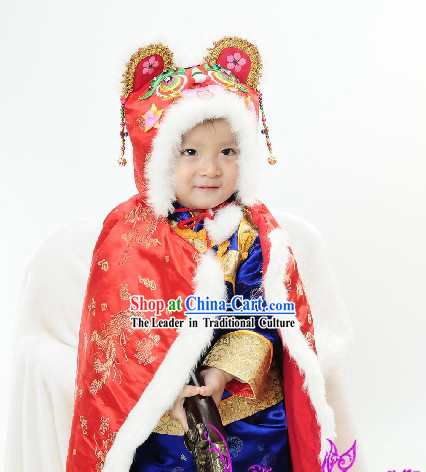 Chinese Baby Tiger Hat Cape