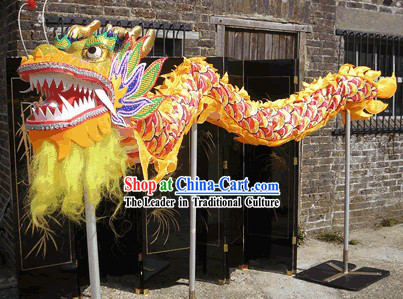 Competition and Parade Dragon Dance Costumes for Four People