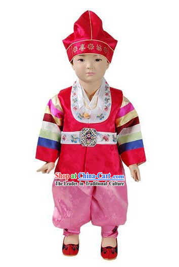 Happy New Year Korean Baby Boy Hanbok Complete Set