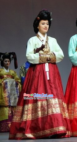 Ancient Korean Palace Hanbok Costume Complete Set