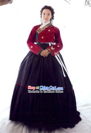 Traditional Korean Hanbok Clothes Complete Set for Women