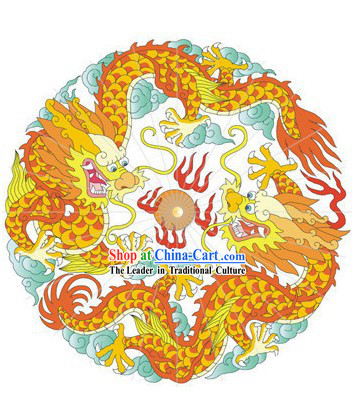 Chinese Wedding Dragon and Phoenix Umbrella