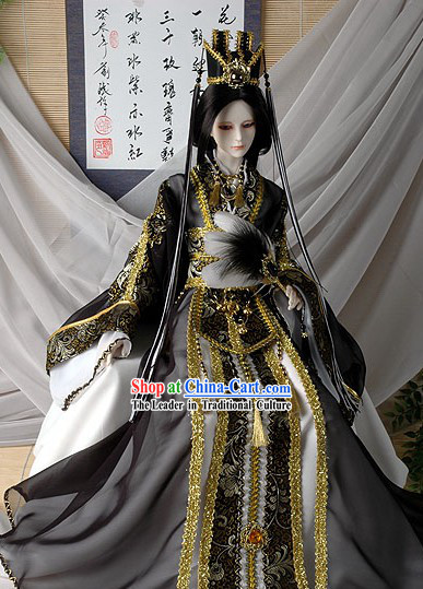 Ancient Chinese Emperor Cosplay Costume Complete Set