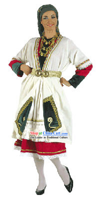 Macedonian Female Traditional Greek Dance Costume