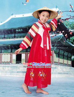 Traditional Dae Jang Geum Korean Hanbok Complete Set for Children