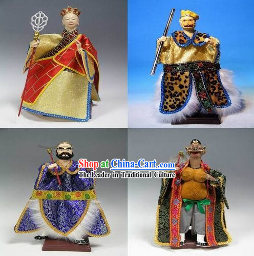 Chinese Handmade Journey to West Four Puppets Set