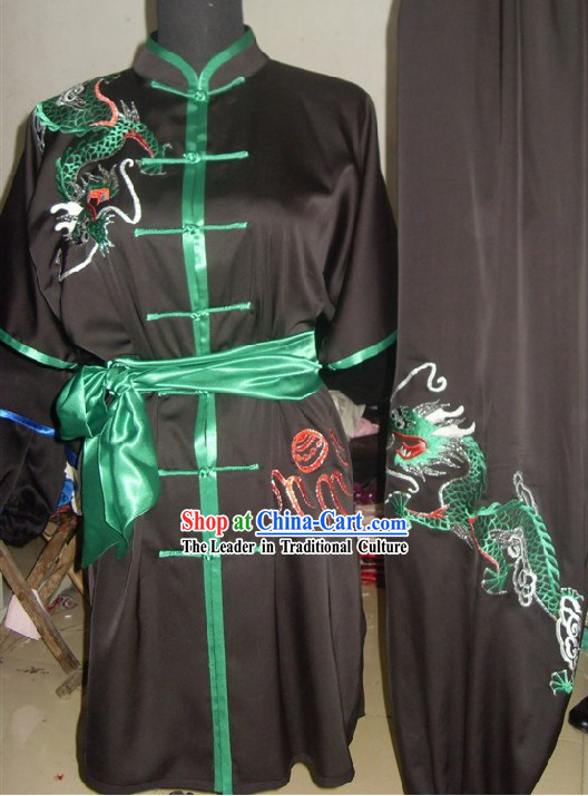 Chinese Dragon Kung Fu Martial Arts Uniform Set for Men