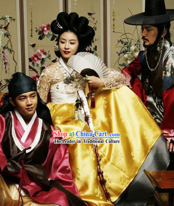 Korean Hwang Jin Yi Hanbok Costume Complete Set