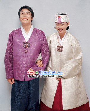 Traditional Korean Hanbok for Couple