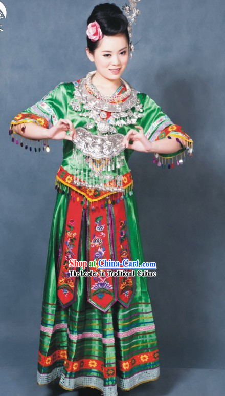 China Miao Tribe Festival Costume Complete Set
