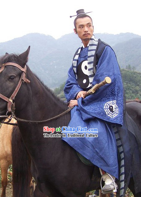 Chinese Wudang Mountain Taoist Master Tai Ji Robe Set