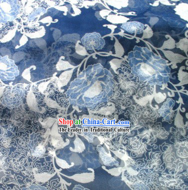 Chinese Classical Flower Silk Fabric