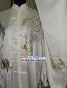 Chinese Embroidery Phoenix Kung Fu Clothes Complete Set