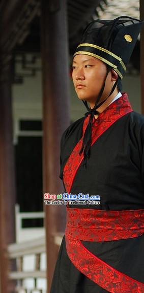Chinese Classic Official Clothing and Hat for Men