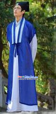 Xu Xian White Snake Legend Male Costume and Hat Complete Set