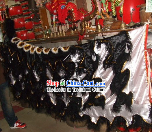 Black Sheep Fur White Undercover Lion Dance Body Tail Pants Claws Set