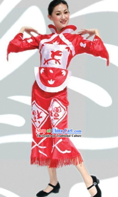 Traditional Chinese Spring Festival Dance Costume