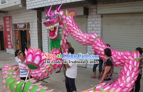 Happy Festival Celebration Ceremony Lotus Dragon Dance Costume Complete Set